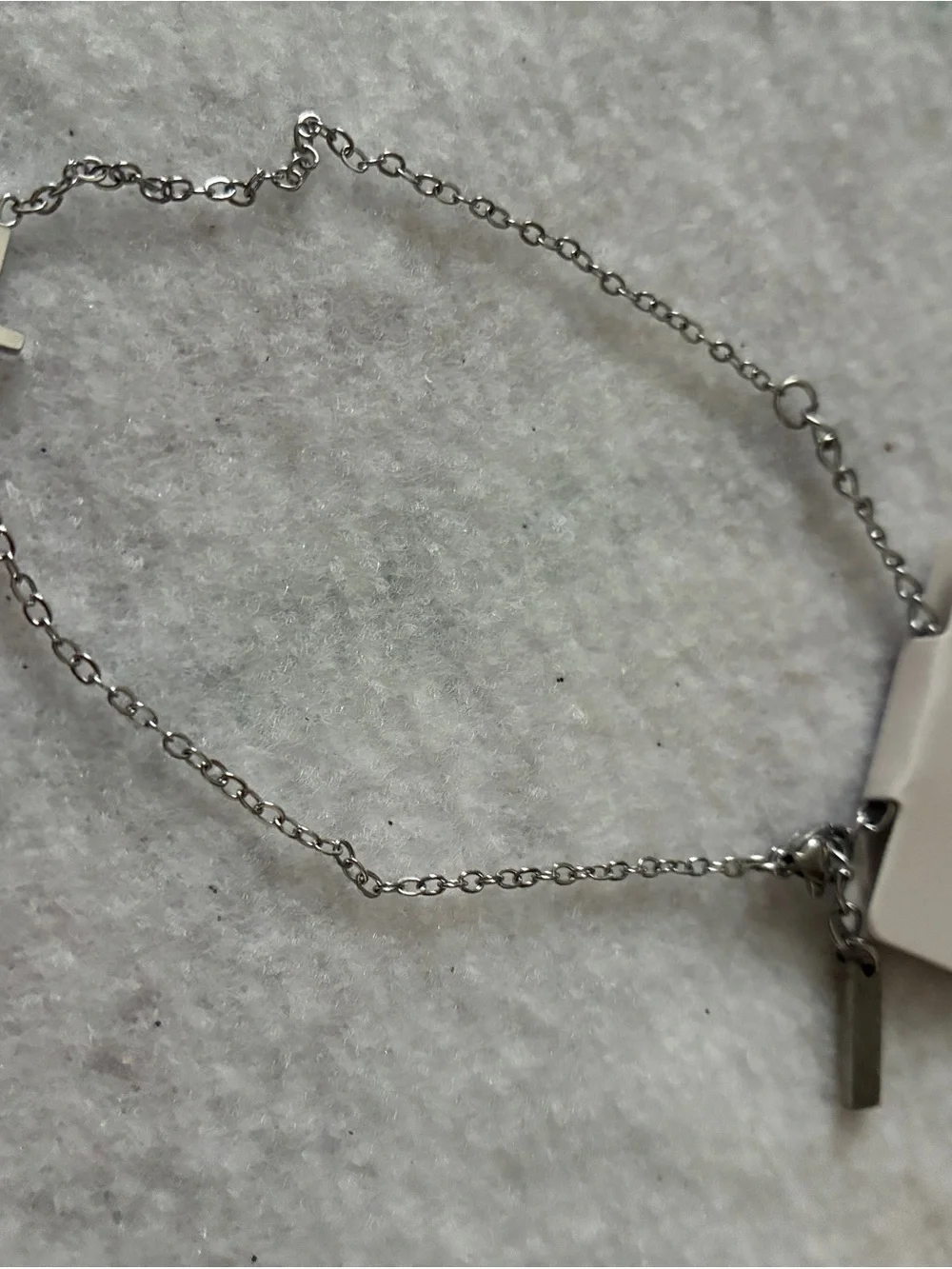 Dainty Cross White gold